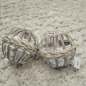 Pier 1 Rustic Decorative Balls